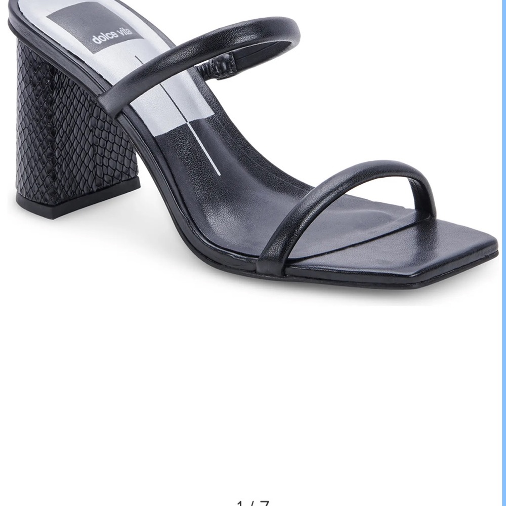Dolce Vita Playa Snake Embossed Heeled Sandal size 10 - Picture 5 of 6